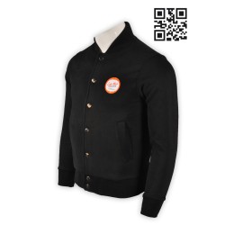 Z238 black varsity jackets screen print logo Z238 black varsity jackets screen print logo